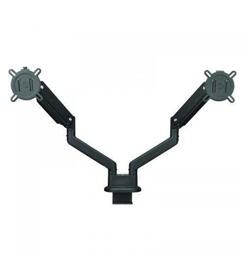 One For All DM4210 Solid Line Dual Monitor Mount - Black